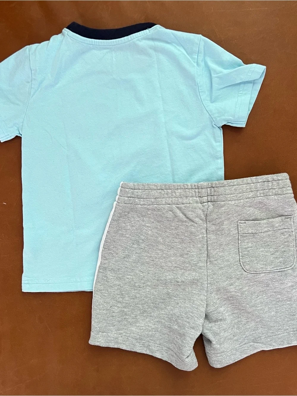JANIE & JACK Sailing Club Tee & Grey Stripe Shorts, Size 3